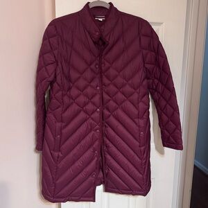 Jjill size small petite down lightweight puffer coat, new condition